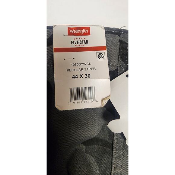 Wrangler Mens Multi-Green Camouflage Cargo Pockets Pants Size 44x 30 - Picture 8 of 9